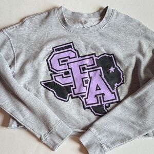 Gray SFA Texas Sweatshirt Cropped